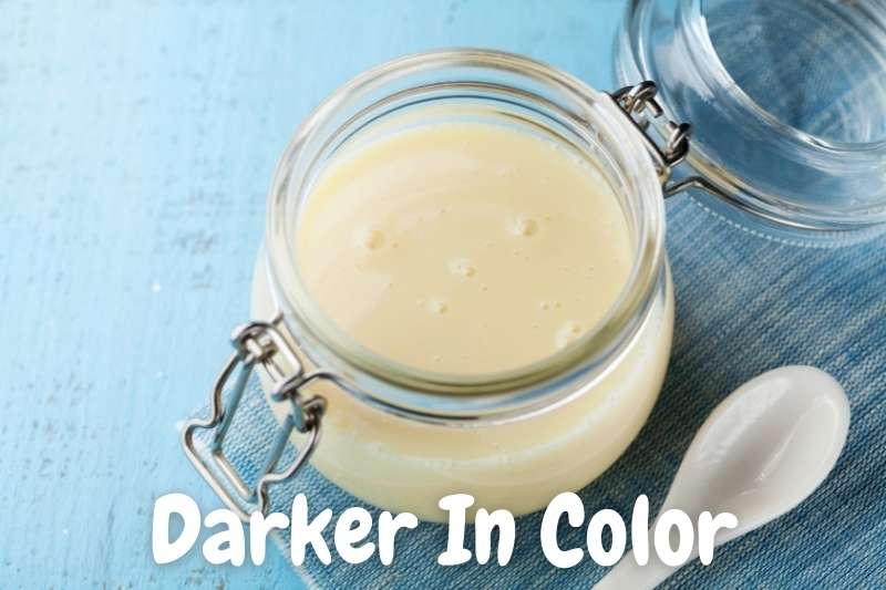 Condensed Milk Is Darker In Color