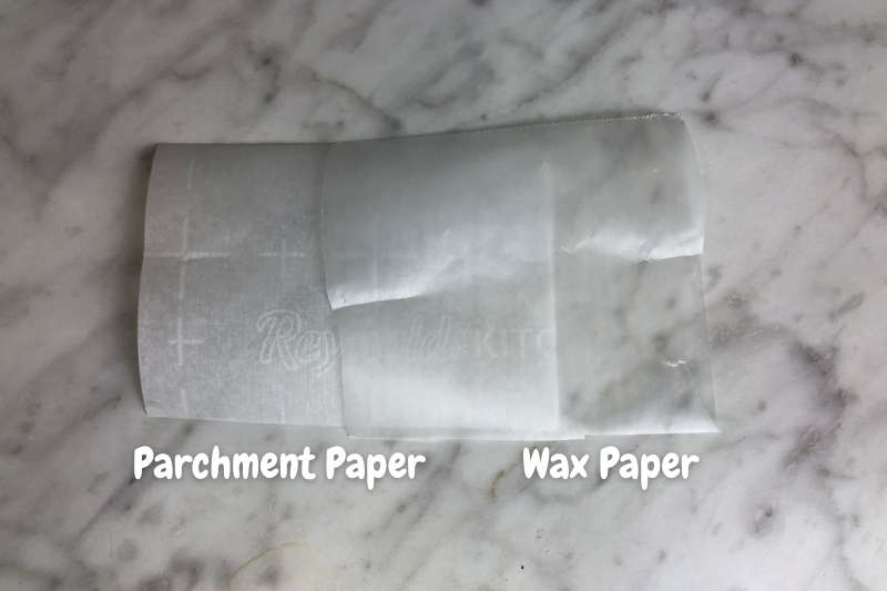 Parchment and Wax Paper Side by Side