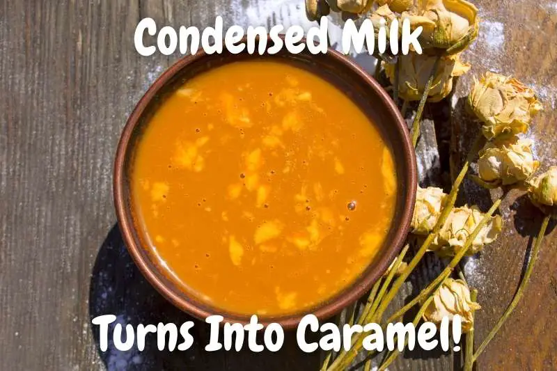 Condensed Milk Turns Into Caramel