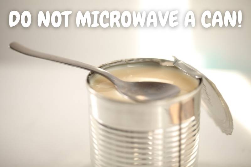 Do Not Microwave A Can of Any Kind