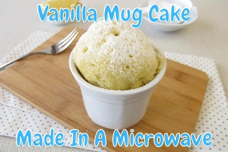 Vanilla Mug Cake Made In A Microwave